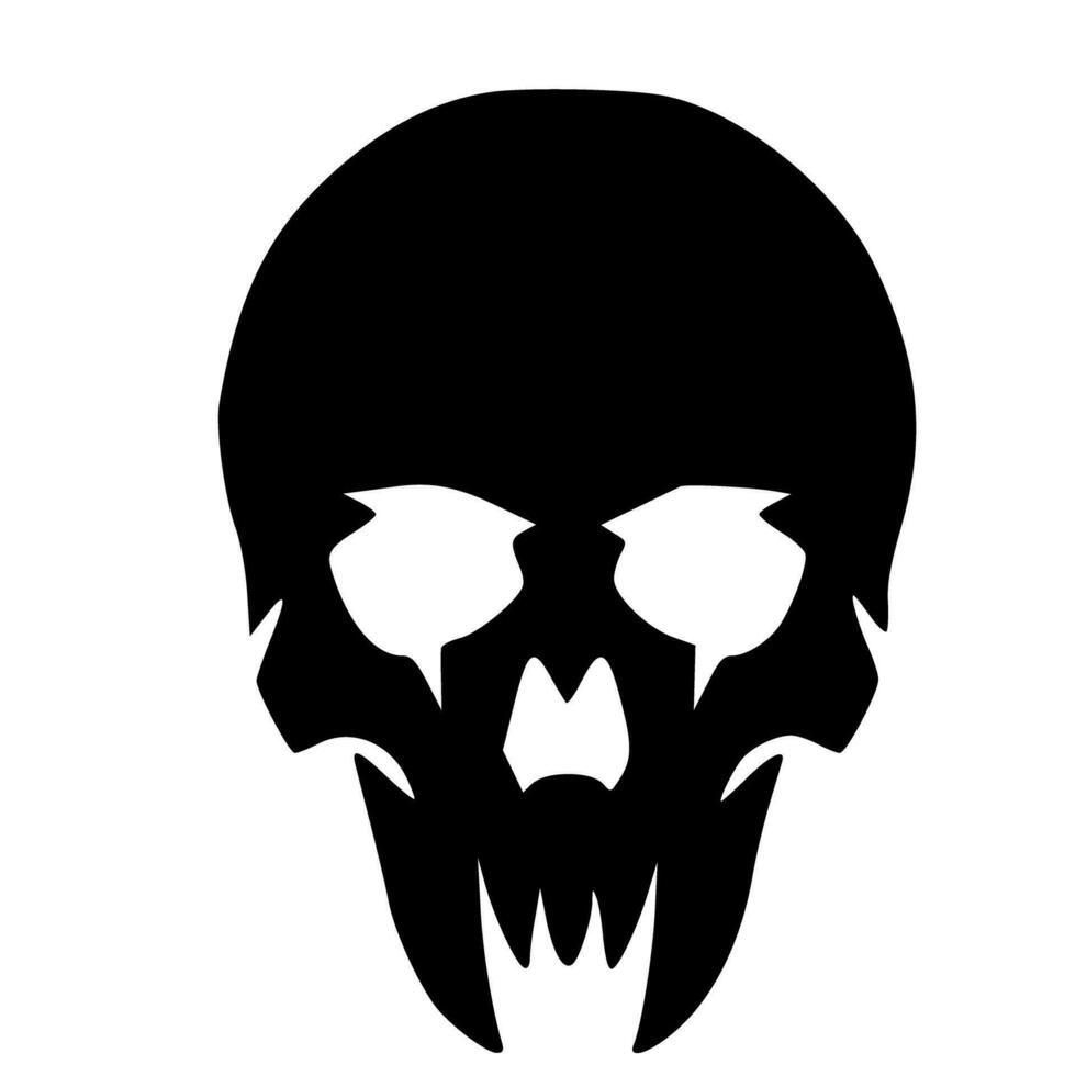 Illustration skull head art vector