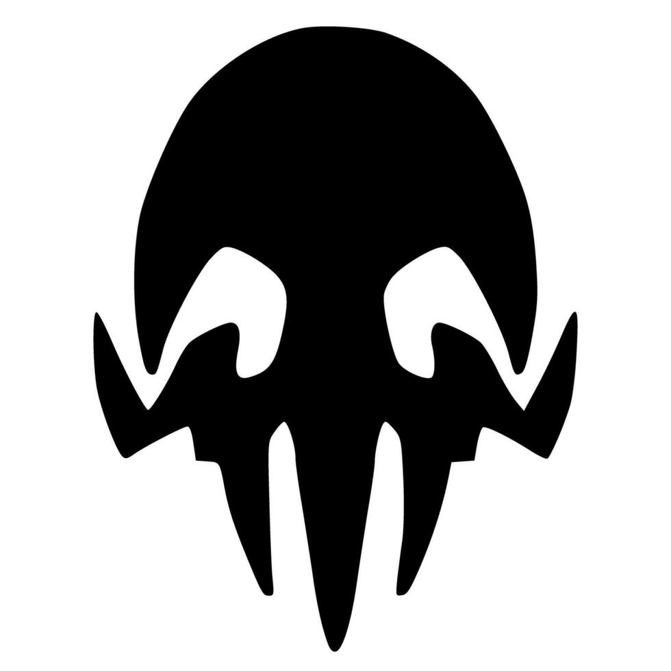 Illustration skull head art vector