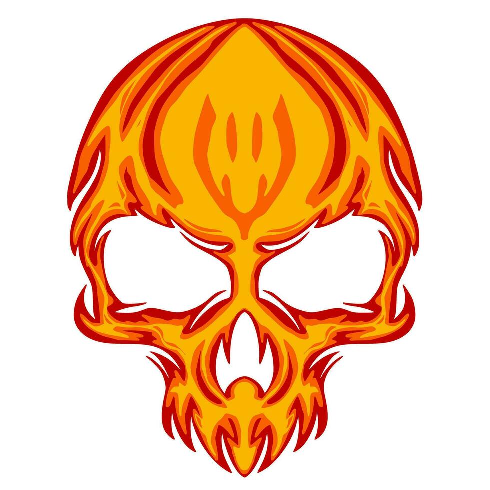 Skull illustration art mascot logo vector