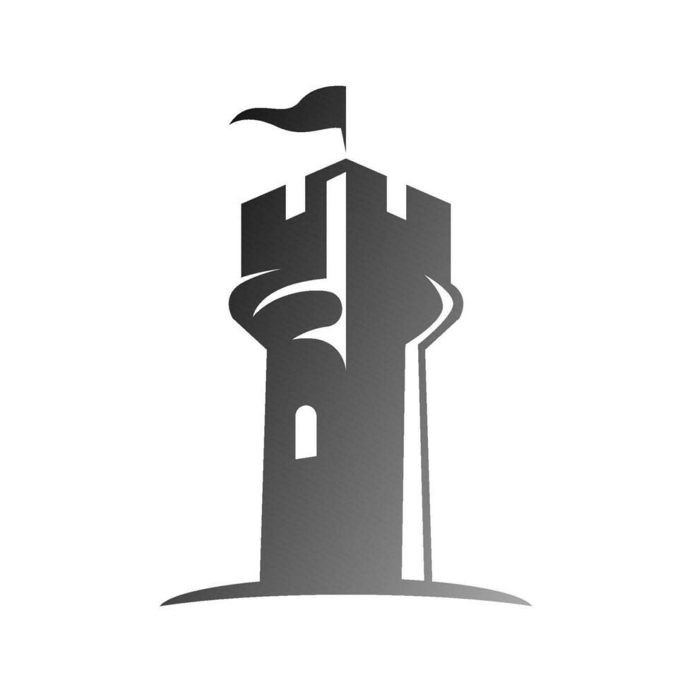 Castle logo icon design vector