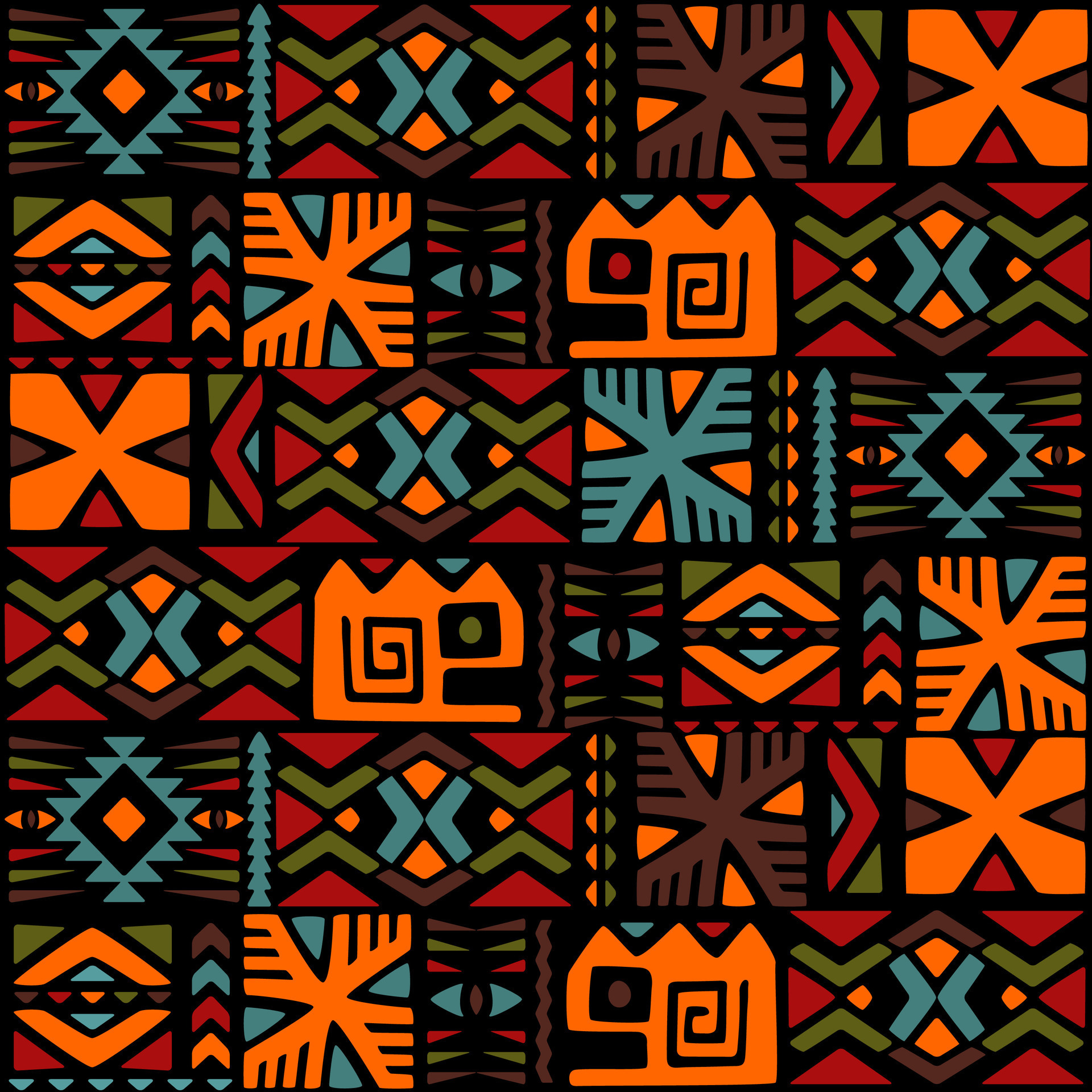 Simple African Tribal Patterns