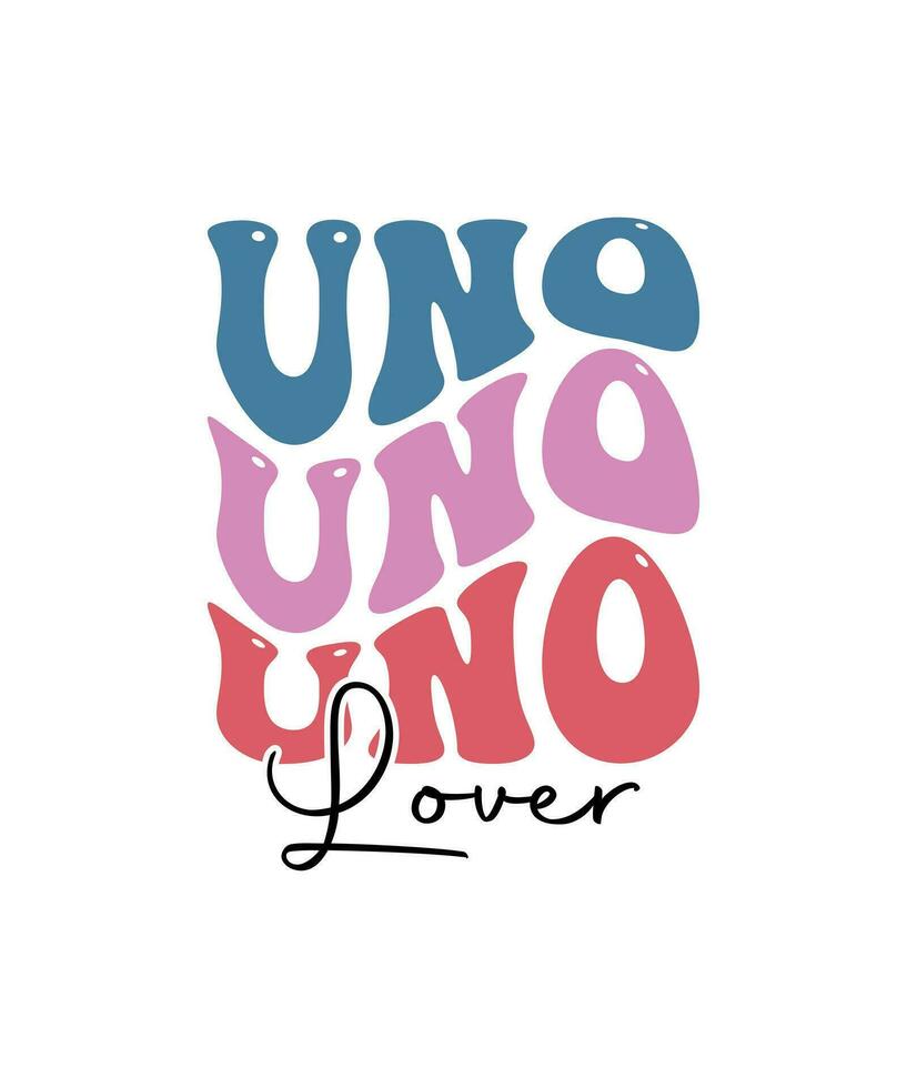 Uno lover retro wave t-shirt designs bundle. also for design for t-shirts, tote bags, cards, frame artwork, phone cases, bags, mugs, stickers, tumblers, prints, pillows, etc vector