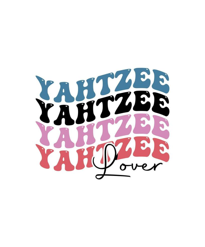 Yahtzee lover retro wave t-shirt designs bundle. also for design for t-shirts, tote bags, cards, frame artwork, phone cases, bags, mugs, stickers, tumblers, prints, pillows, etc vector