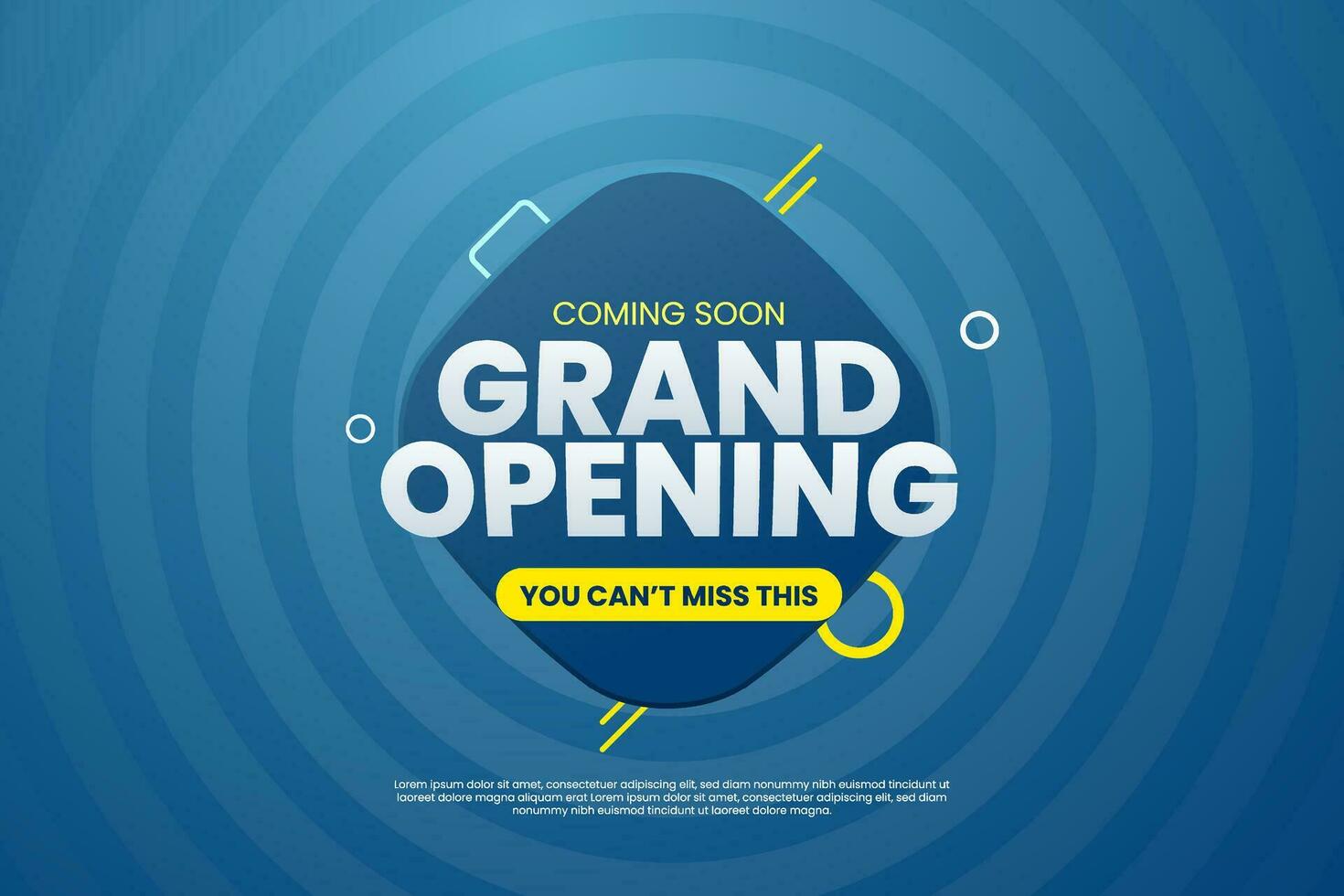 Grand Opening design background vector. Event grand opening design vector