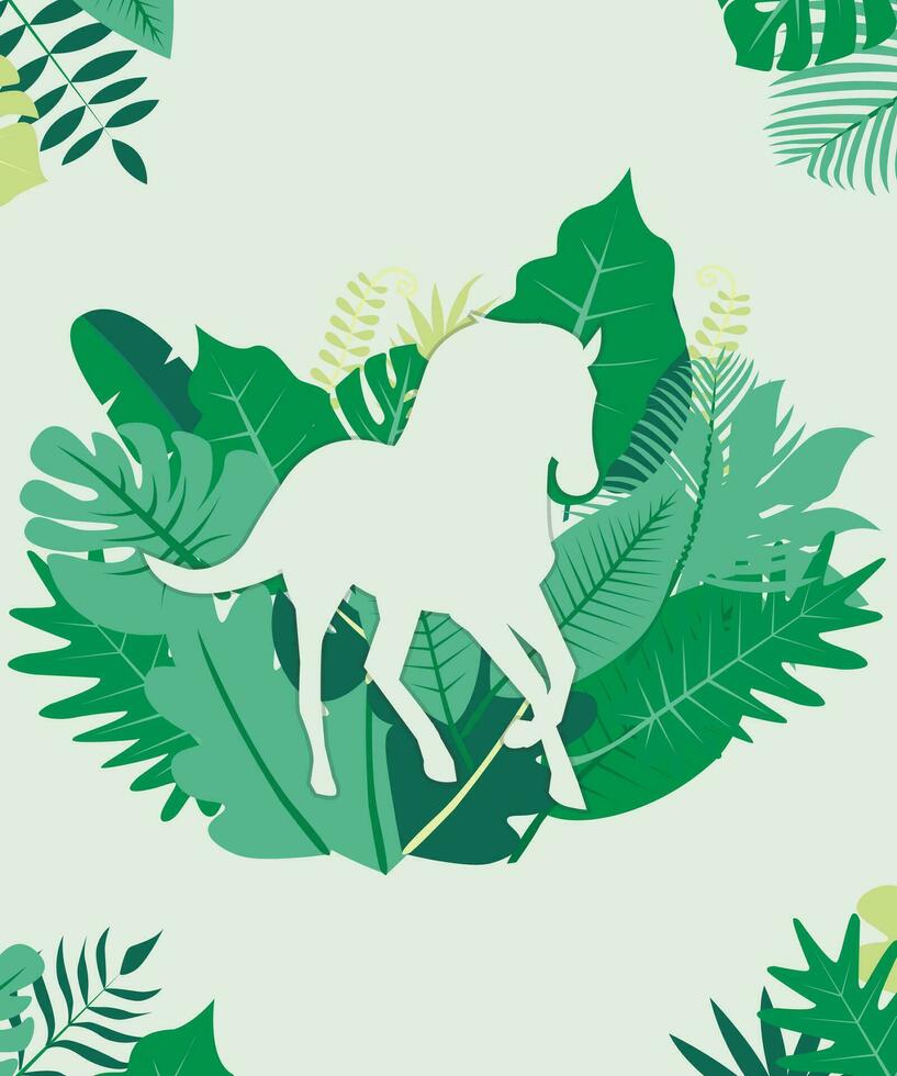 ilustración vector gráfico de animal y antecedentes hoja