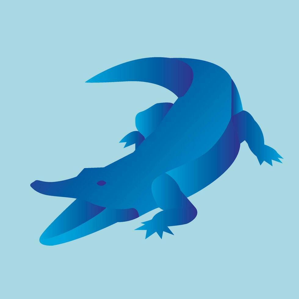 illustration vector graphic of animal in gradation color