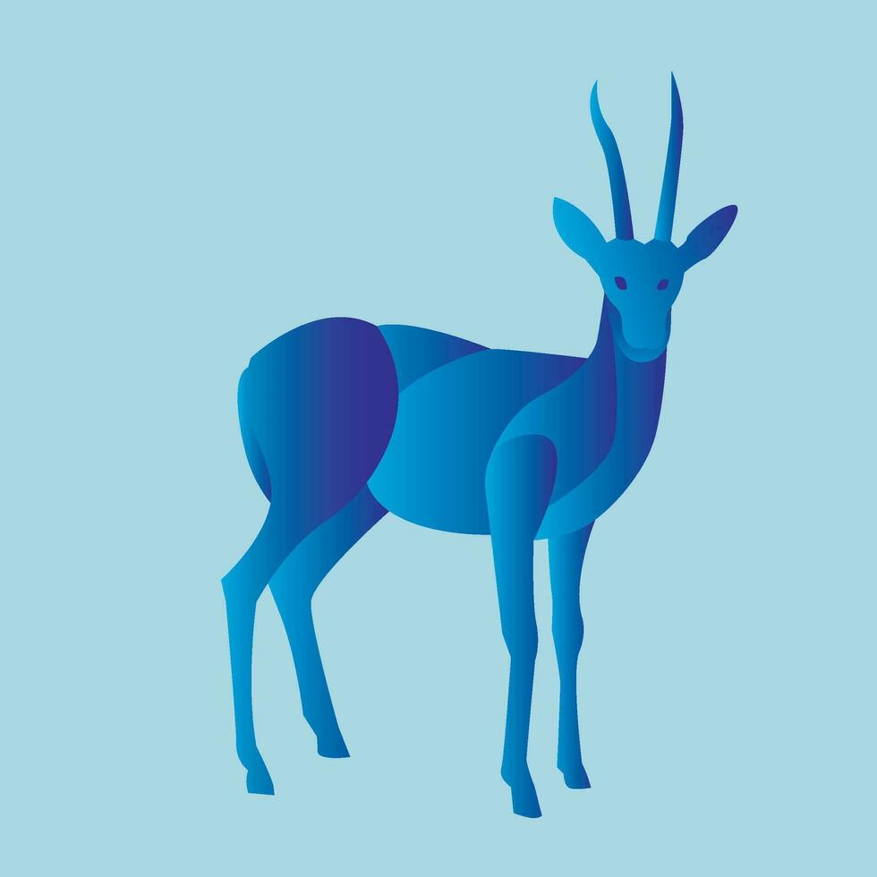 illustration vector graphic of animal in gradation color