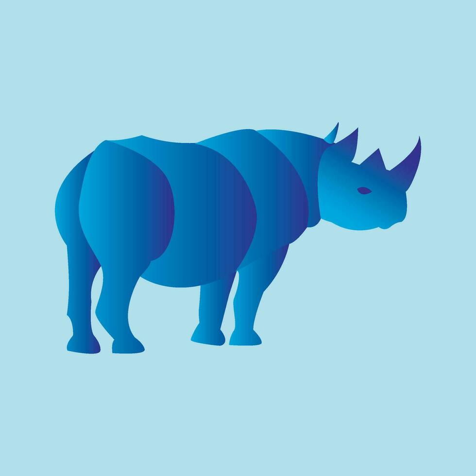 illustration vector graphic of animal in gradation color