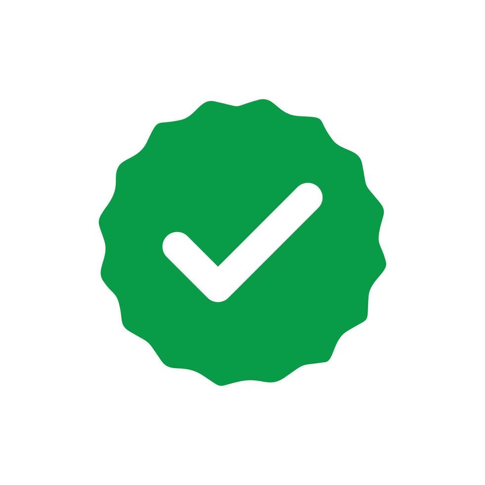 Check Mark vector. Verified Badge icon. Tick. Check Mark icons. Check Mark Next to Social Media Profile Picture. Shield verified badge simple sign. vector