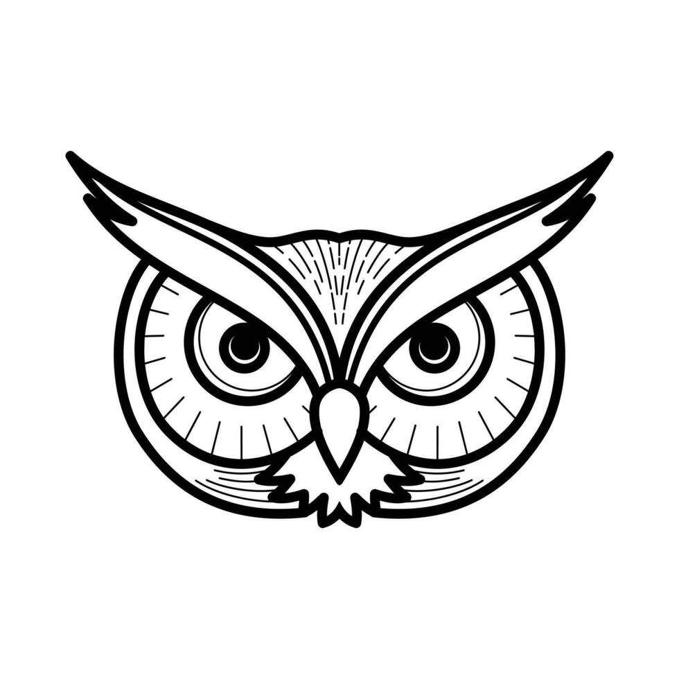 OWLS Night Bird Owl Face Owl Face Icon Owl Head Vector Design Owl Owls Night Bird Owl Face Owl Face Icon Owl Head Design Owl Face Design Illustration Owl Wild Forest Birds Vector