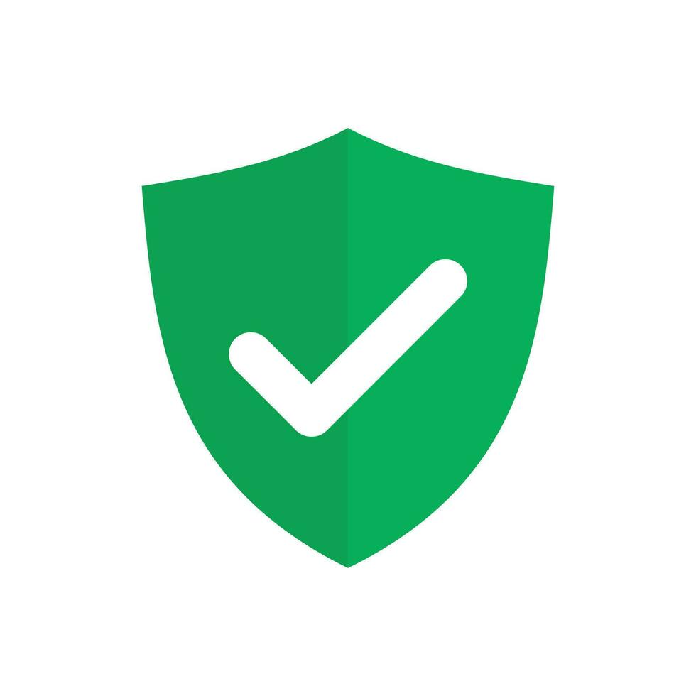 Check Mark vector. Verified Badge icon. Tick. Check Mark icons. Check Mark Next to Social Media Profile Picture. Shield verified badge simple sign. vector