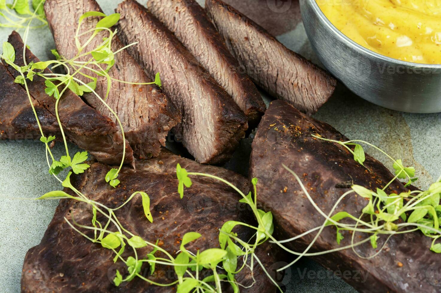 Osterich fillet steak photo
