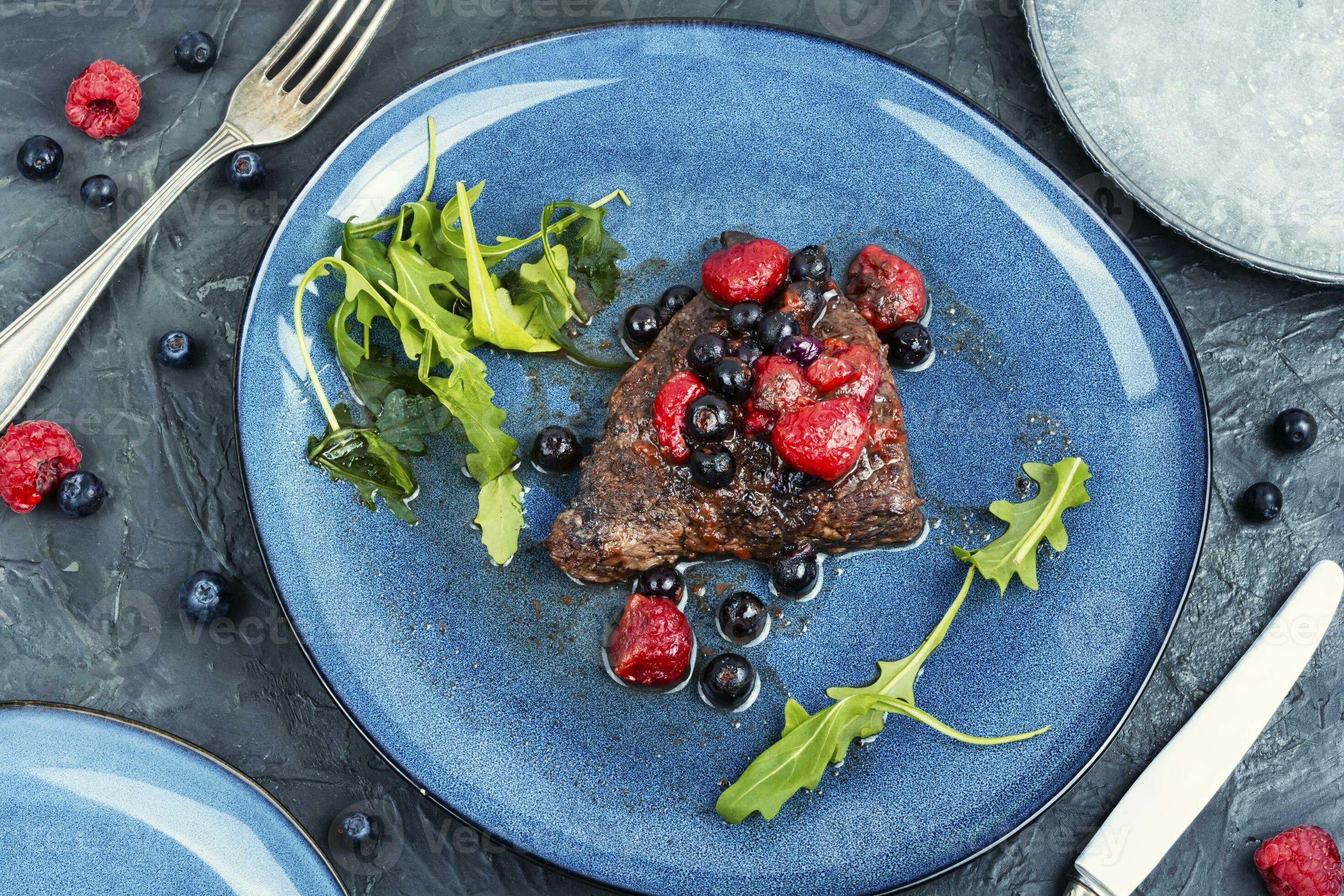 Fried beef fillet medallion steak. 25266926 Stock Photo at Vecteezy
