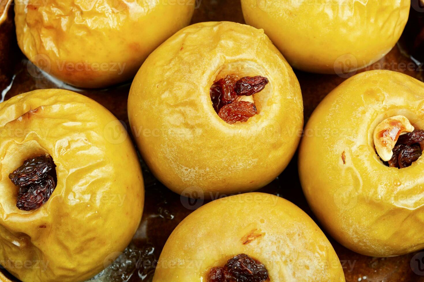 Sweet baked apples. photo