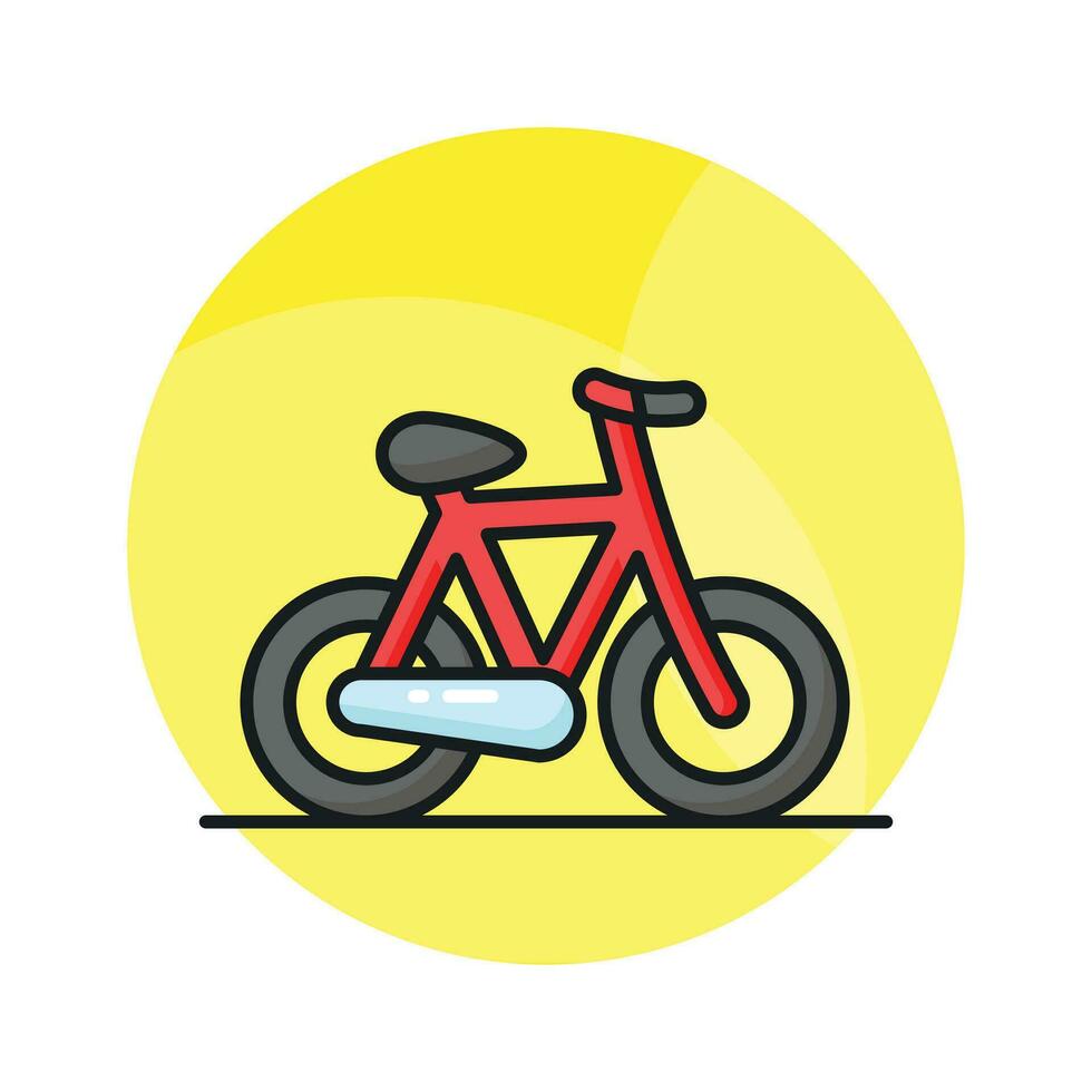 Bicycle icon design in modern style, pedal bike vector design