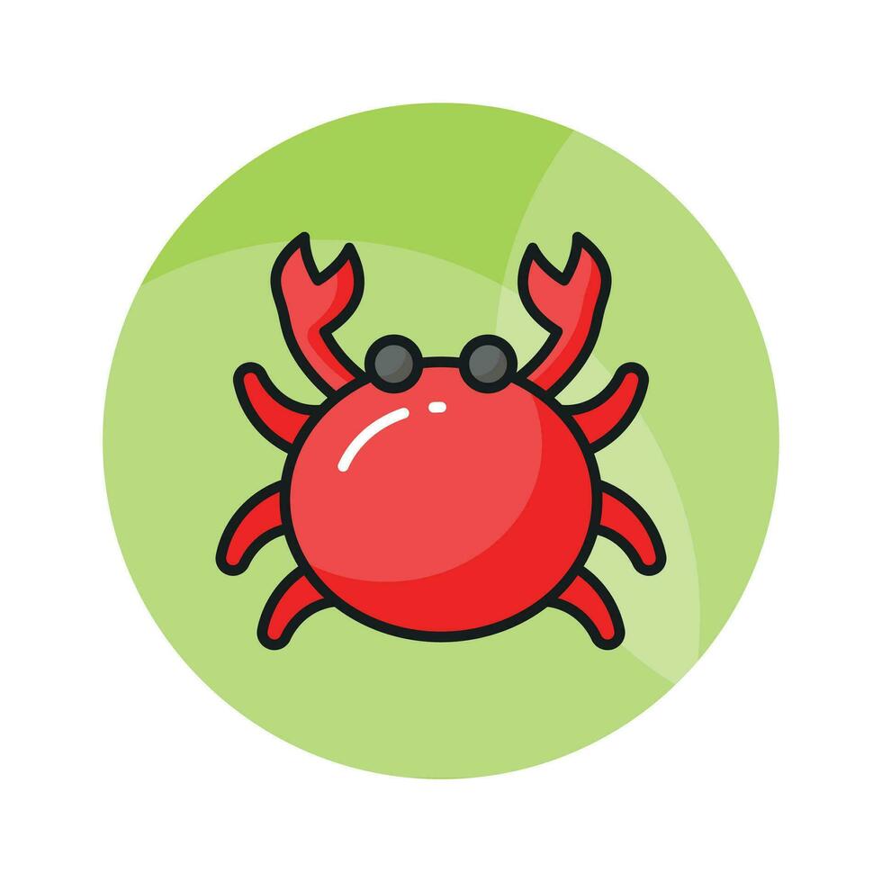 Get your hands on this cute vector of crab, a flashy sea animal