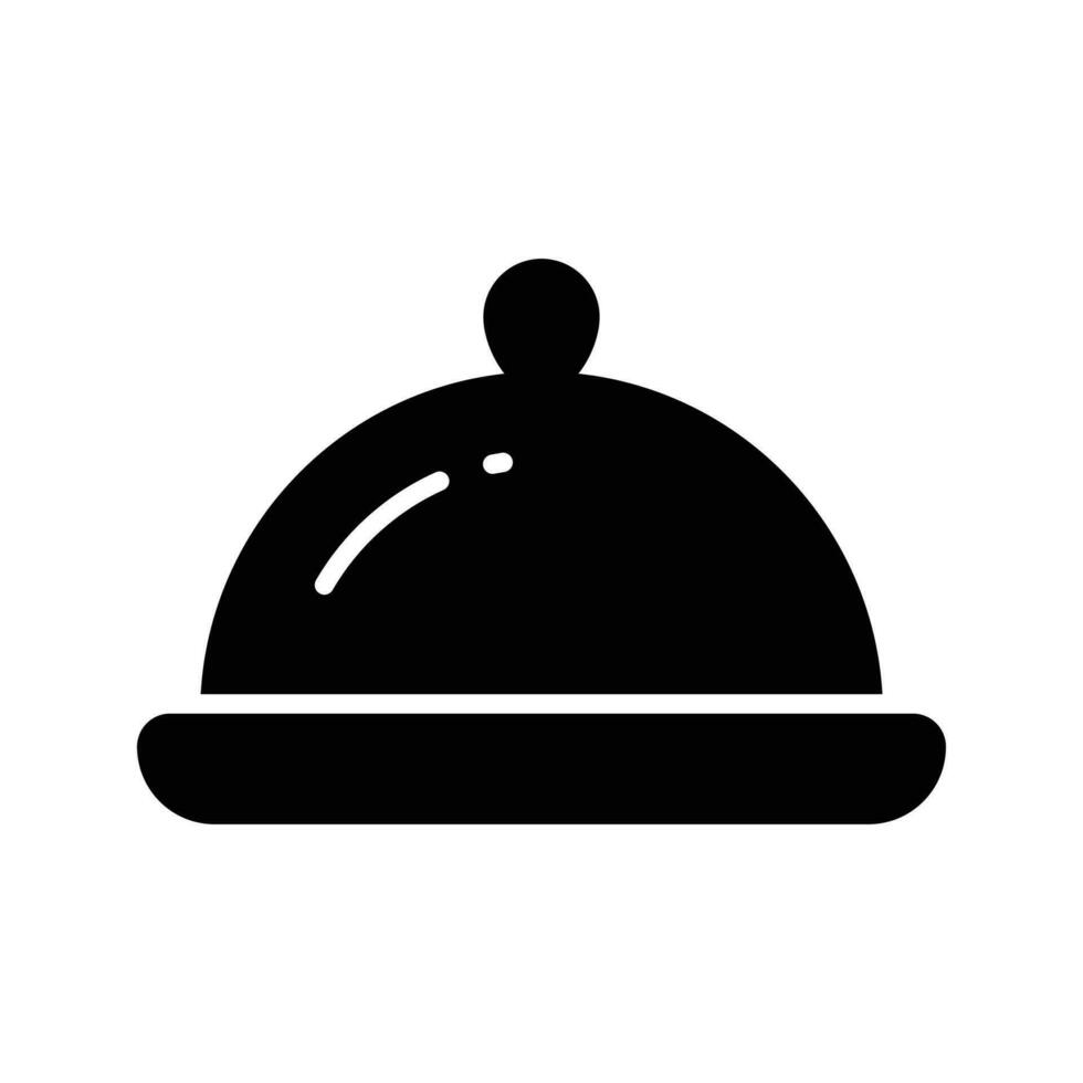 Food service vector design in modern style, cloche icon easy to use and download