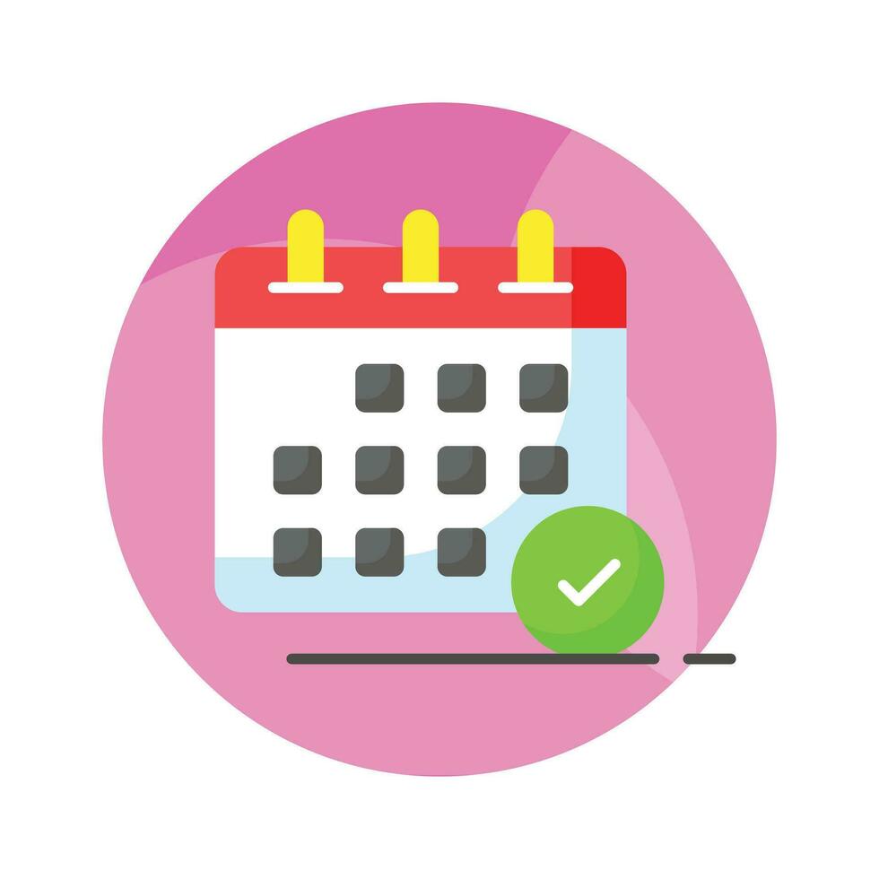 Get hold this catchy vector of calendar, concept icon of schedule