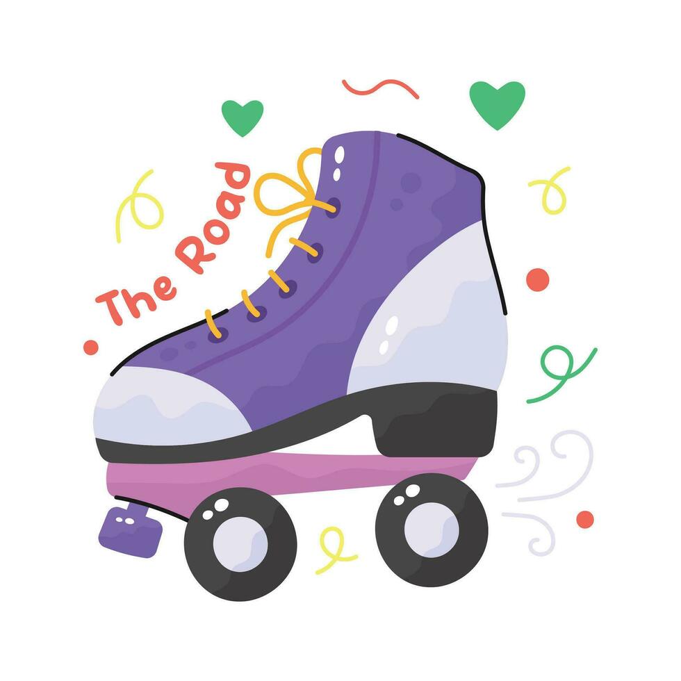 Check this carefully crafted vector of skating shoes, editable icon design