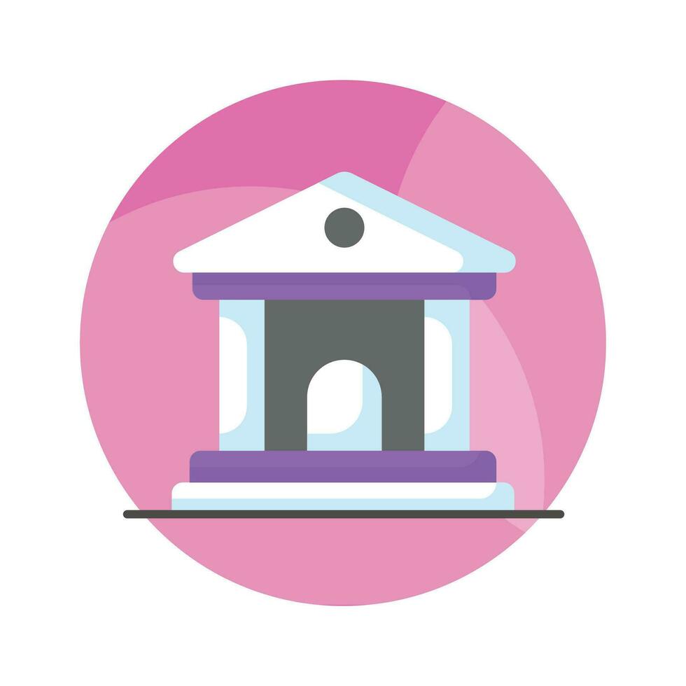 An icon of bank building in modern style, easy to use vector, premium design vector