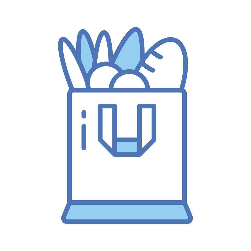 Get hold on this amazing vector of grocery bag in modern style, premium icon