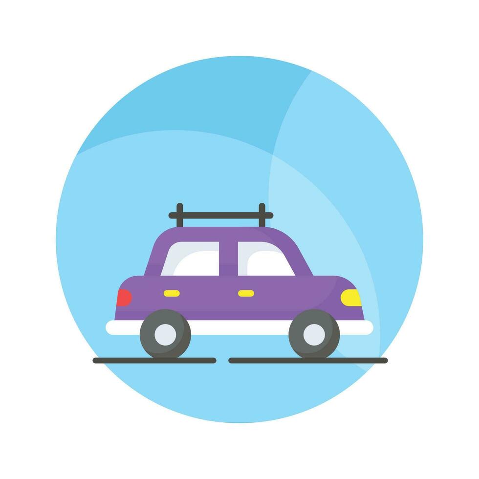 agarrar esta cuidadosamente diseñado icono de coche en moderno estilo, Listo a utilizar icono vector