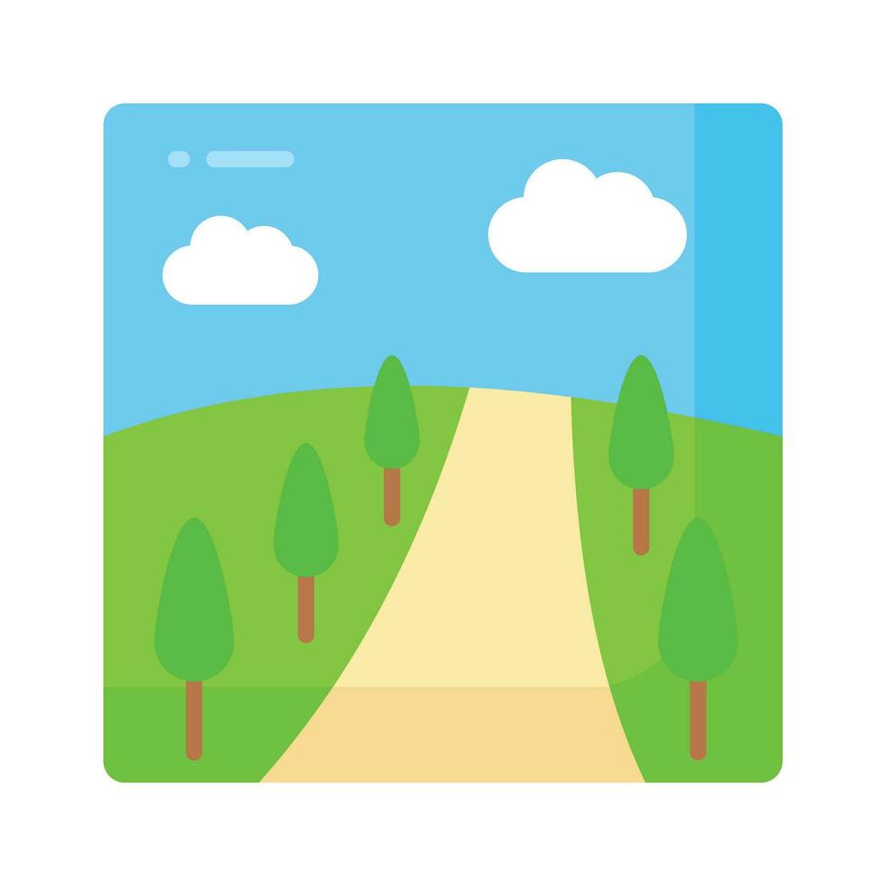 Beautifully designed landscape vector in modern style, easy to use and download