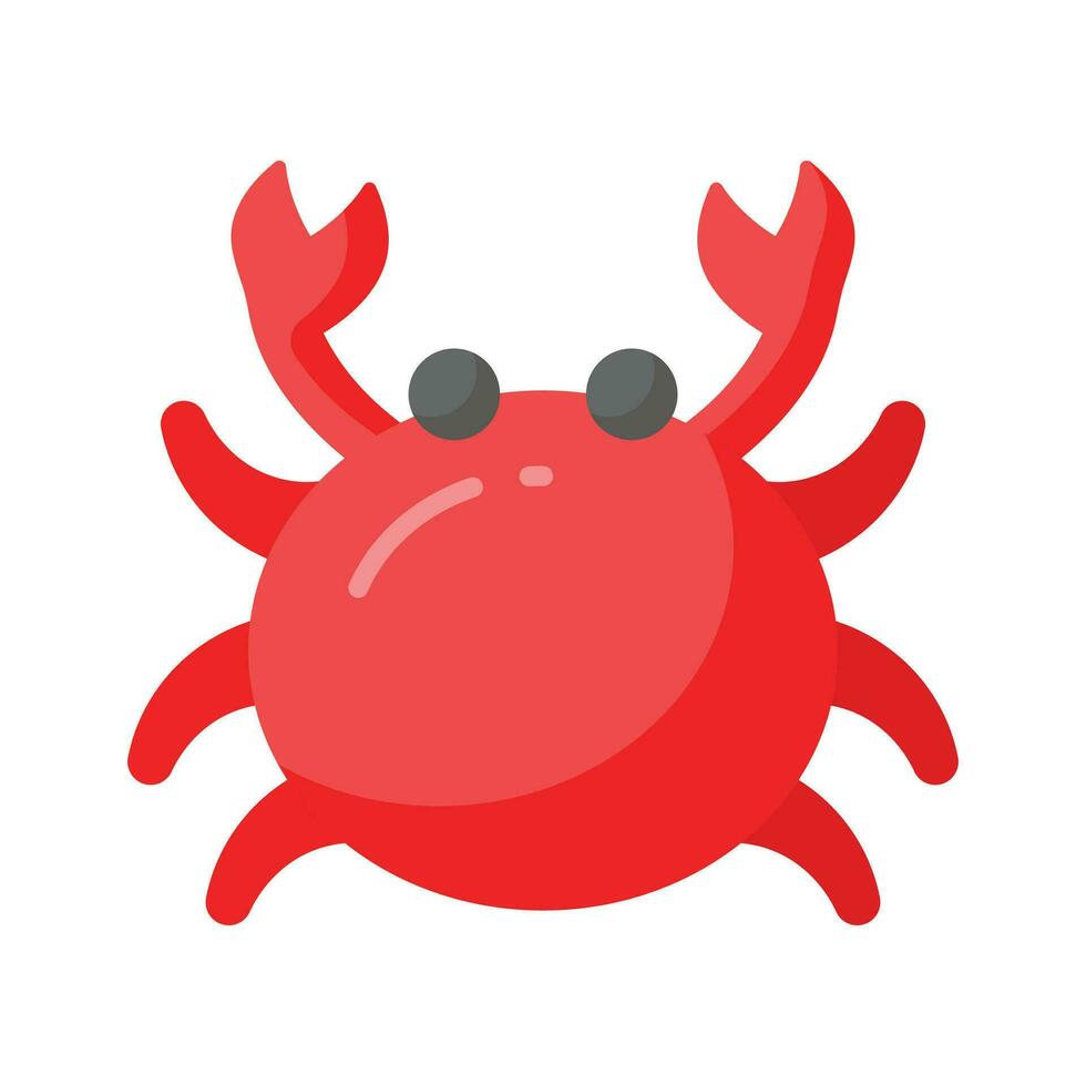 Get your hands on this cute vector of crab, a flashy sea animal