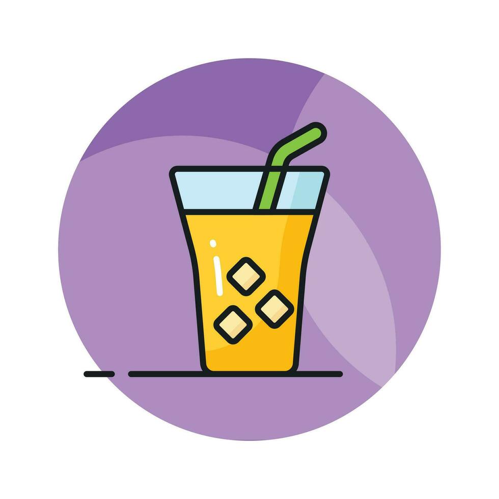 Get hold on this catchy vector of cold drink in modern style, easy to use