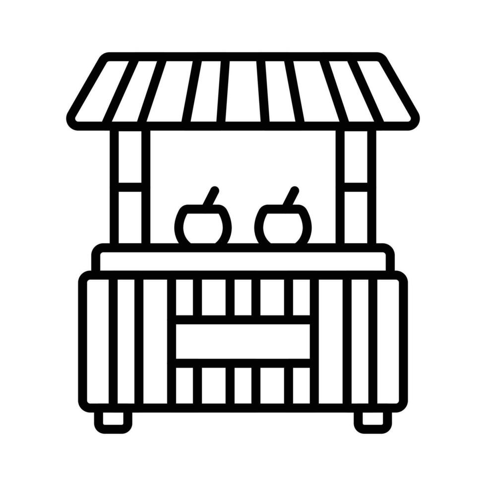 An icon of beach stall editable design, easy to use and download vector
