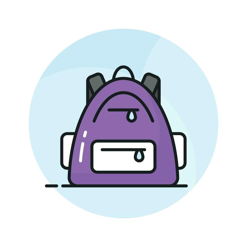 Travel backpack vector design, hiking bag icon easy to use in web, mobile and all presentation project