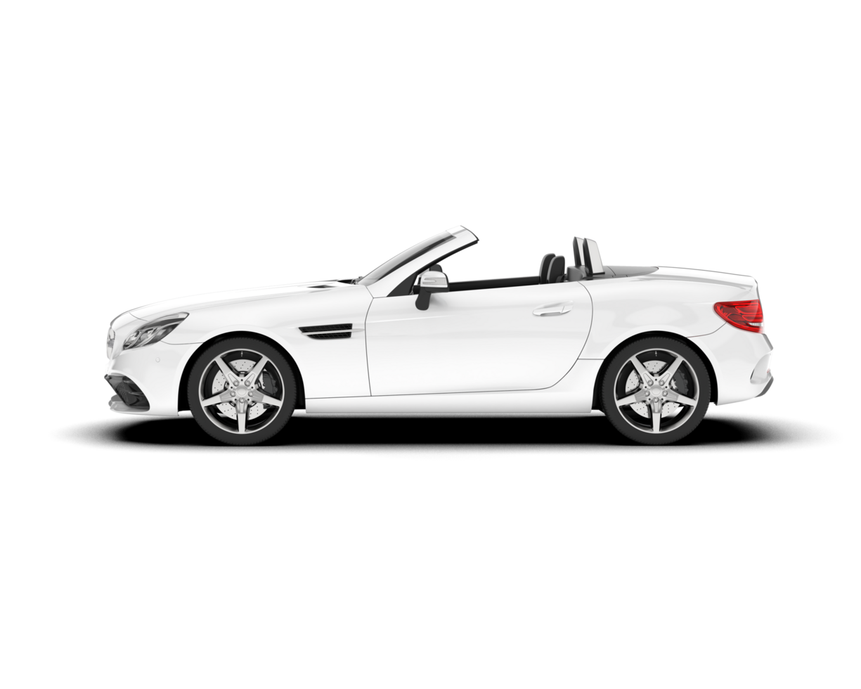 blanc moderne voiture sur transparent Contexte. 3d le rendu - illustration png