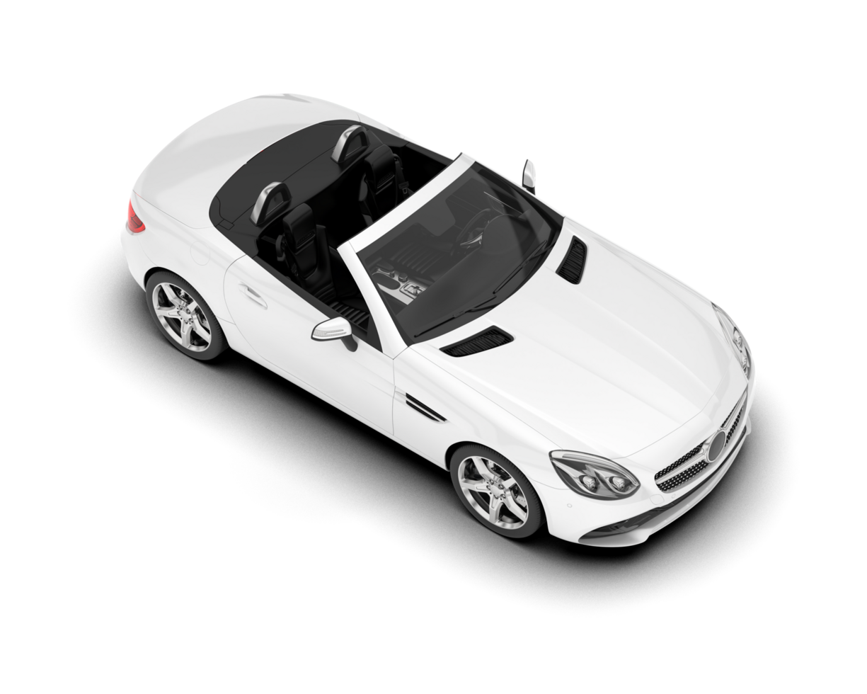 Weiß modern Auto auf transparent Hintergrund. 3d Rendern - - Illustration png