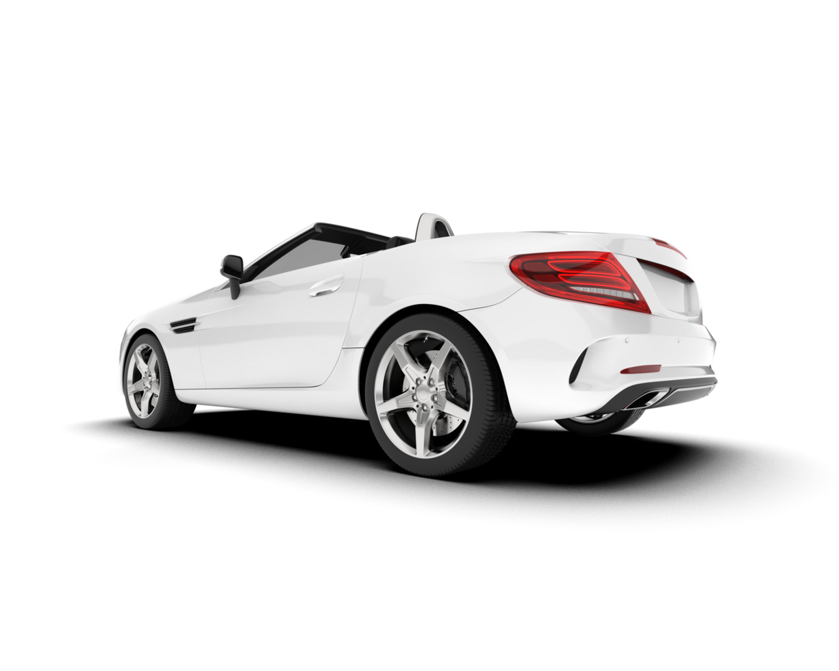 blanco moderno coche en transparente antecedentes. 3d representación - ilustración png