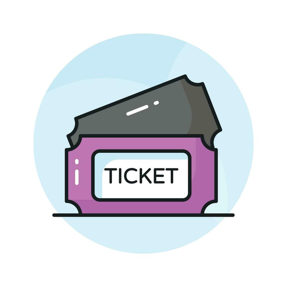 Check this beautifully designed vector of tickets in modern style