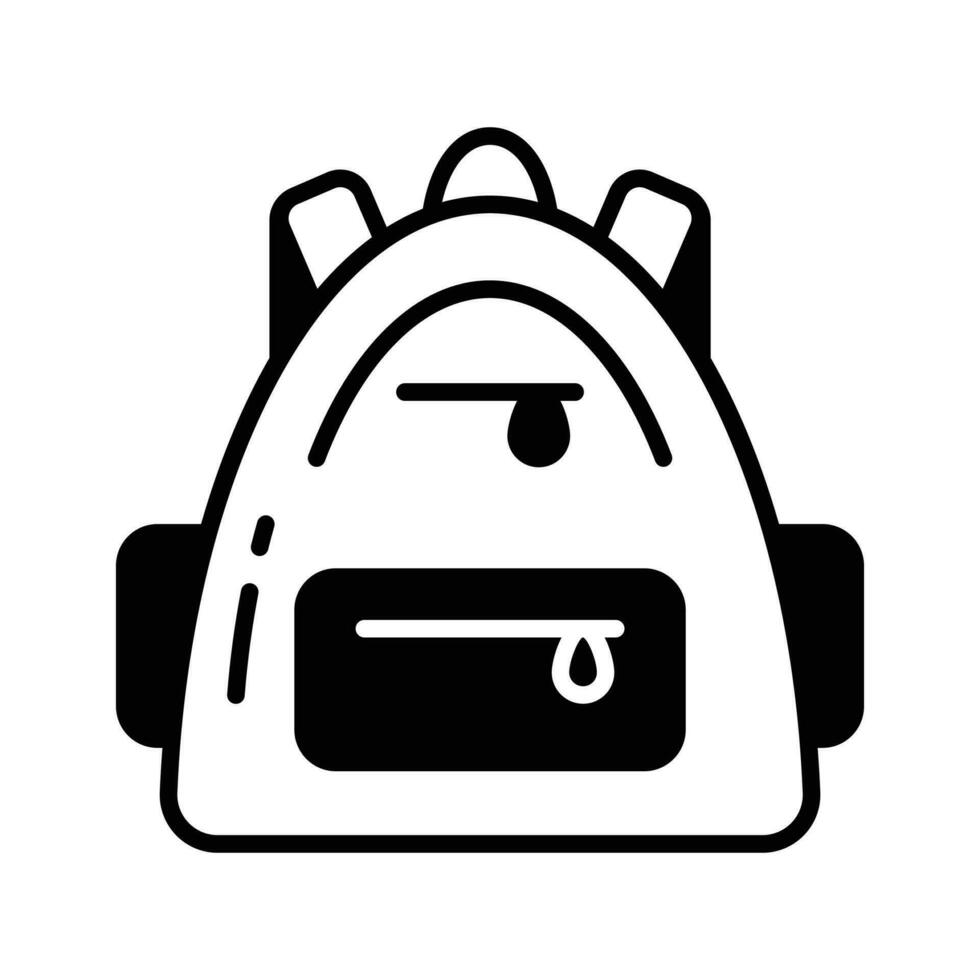 Travel backpack vector design, hiking bag icon easy to use in web, mobile and all presentation project