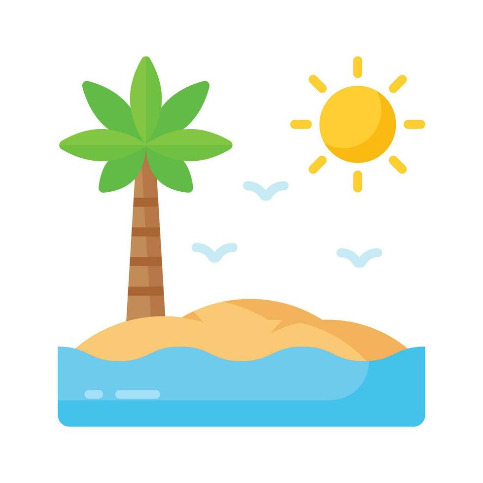Beautiful vector of palm tree in modern style, easy to use in web, mobile apps and all presentation projects