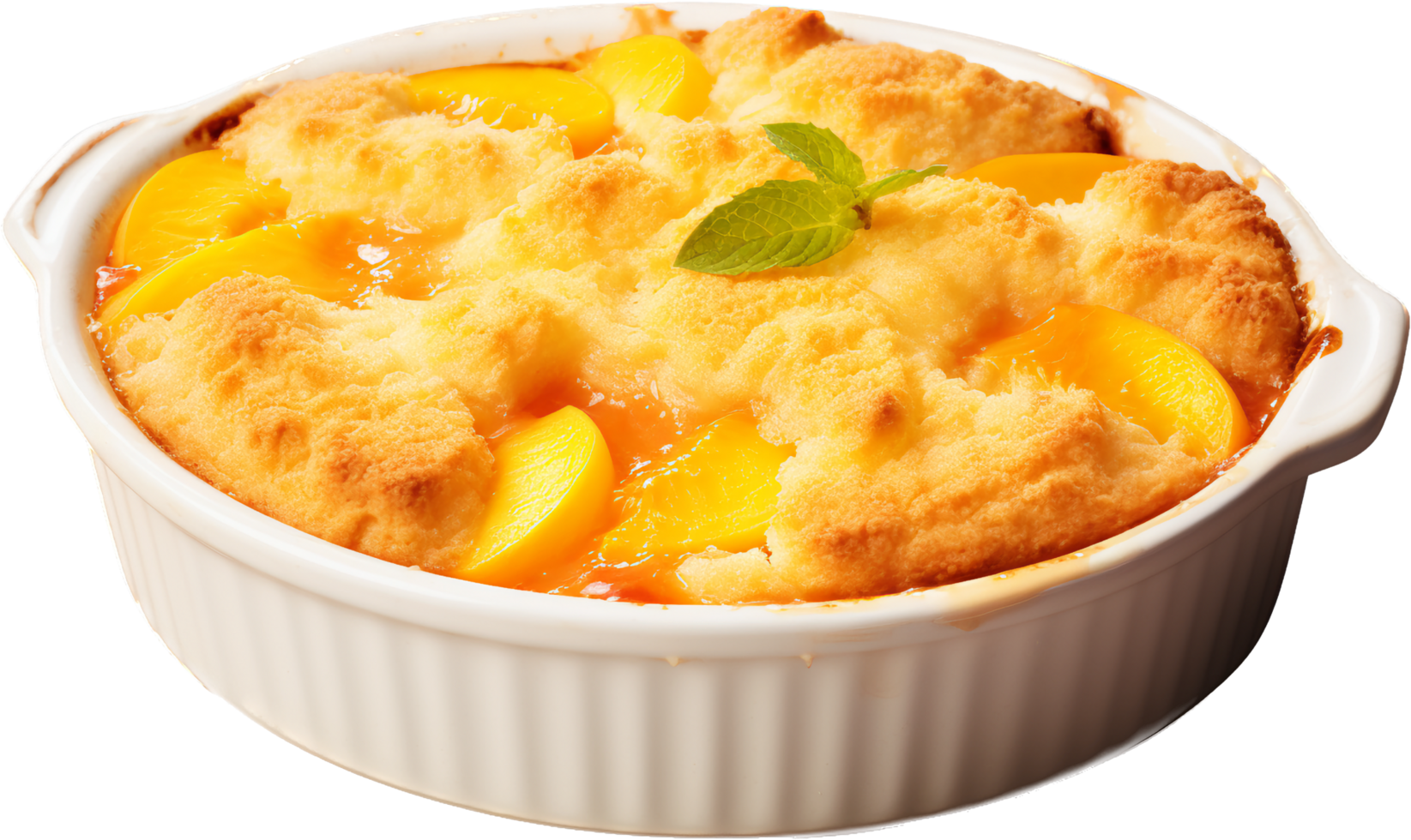 Peach Cobbler with png