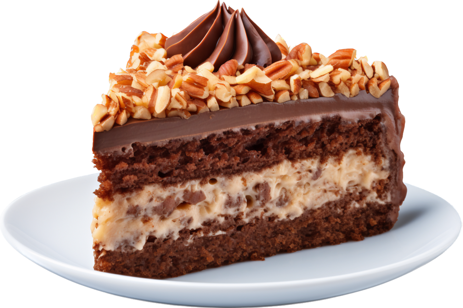 German chocolate cake with . png