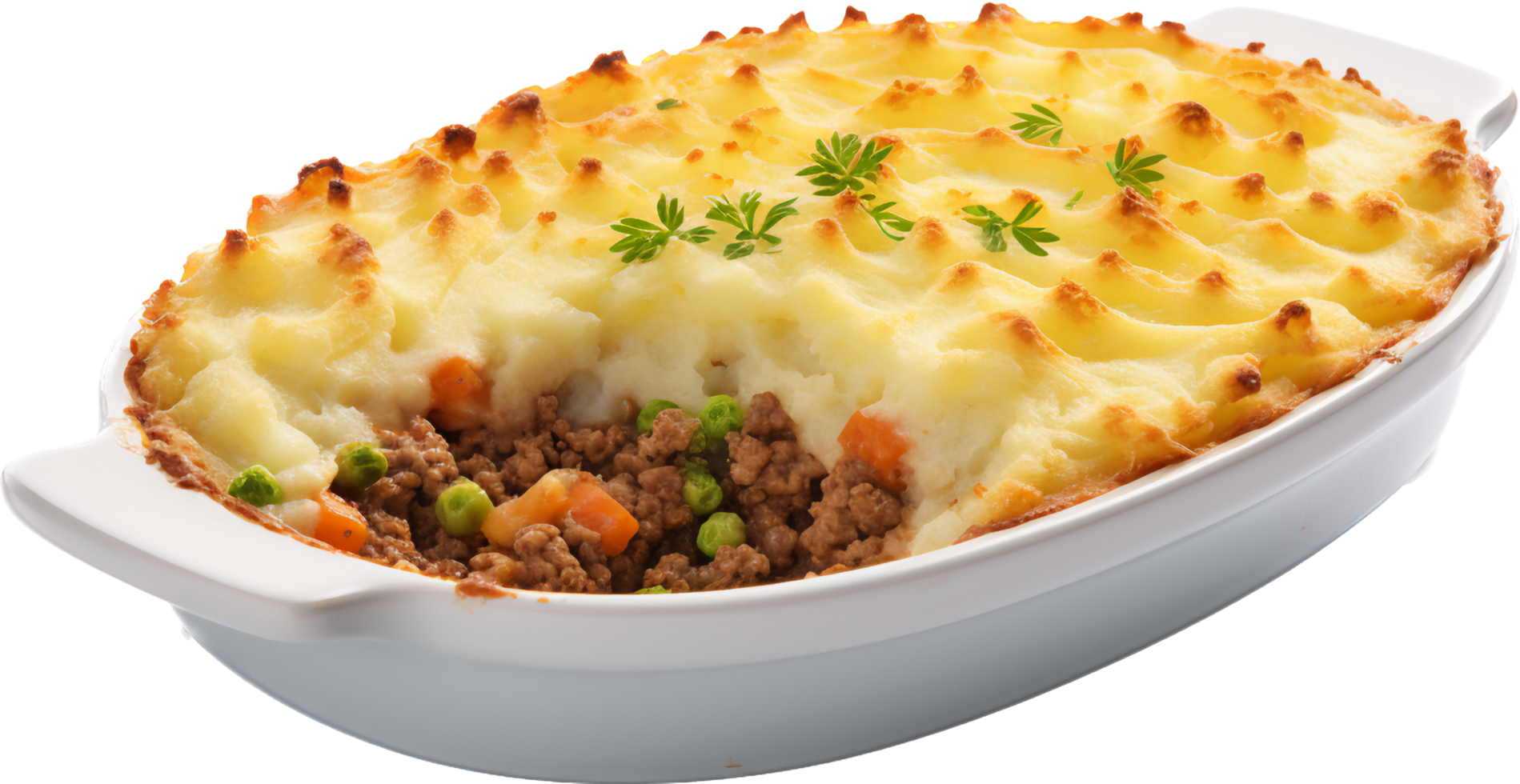 Shepherd pie png with AI generated.