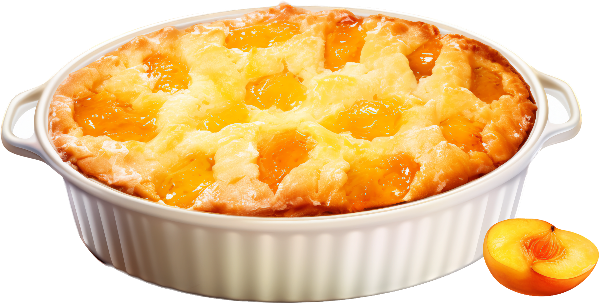 Peach Cobbler with png