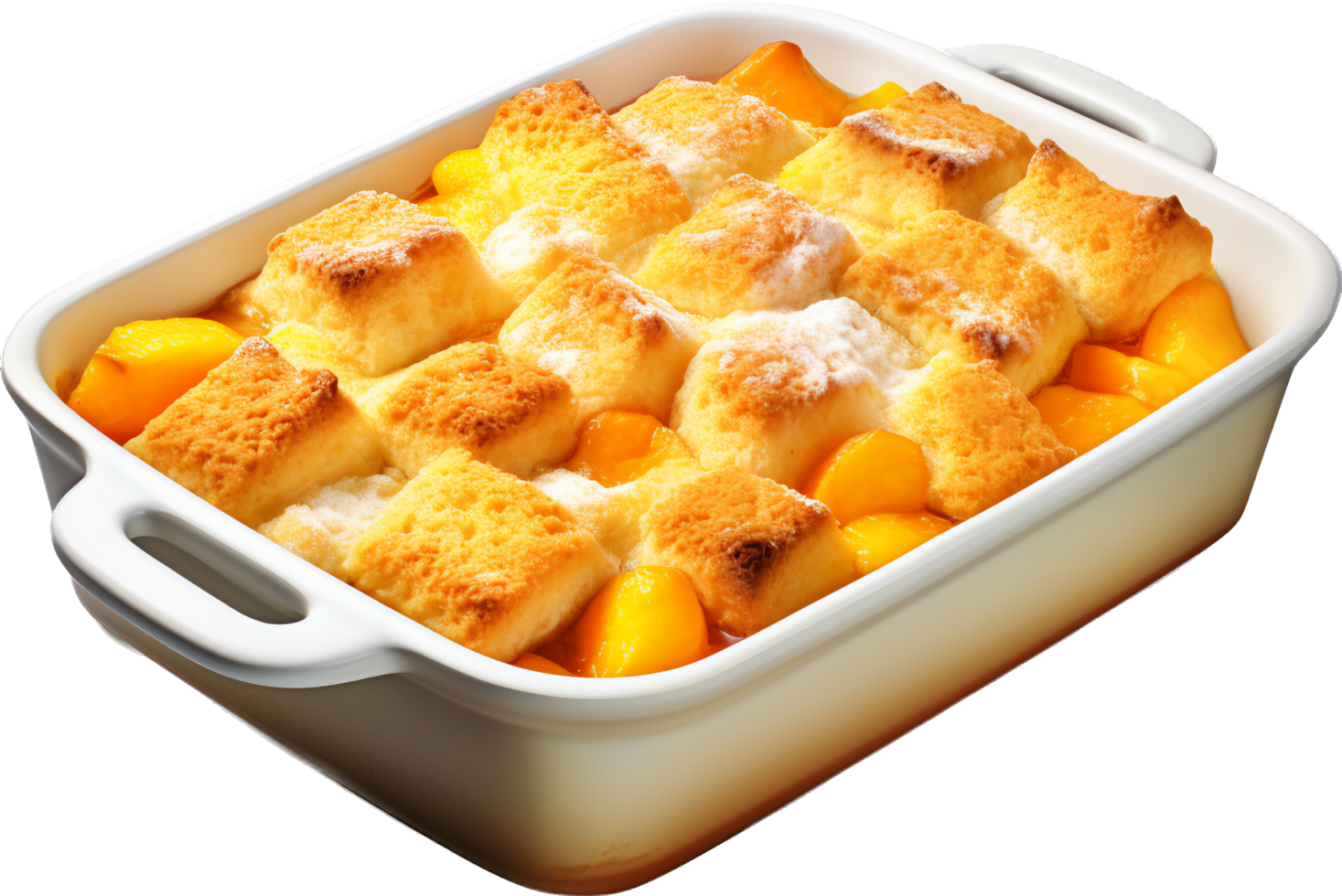 Peach Cobbler with png