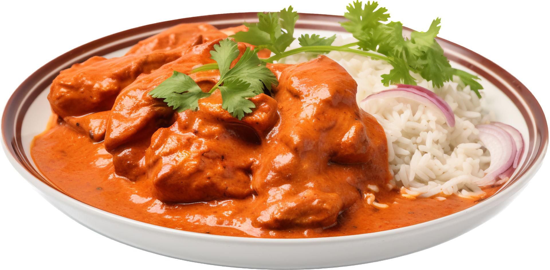 pollo makhani png con ai generato.