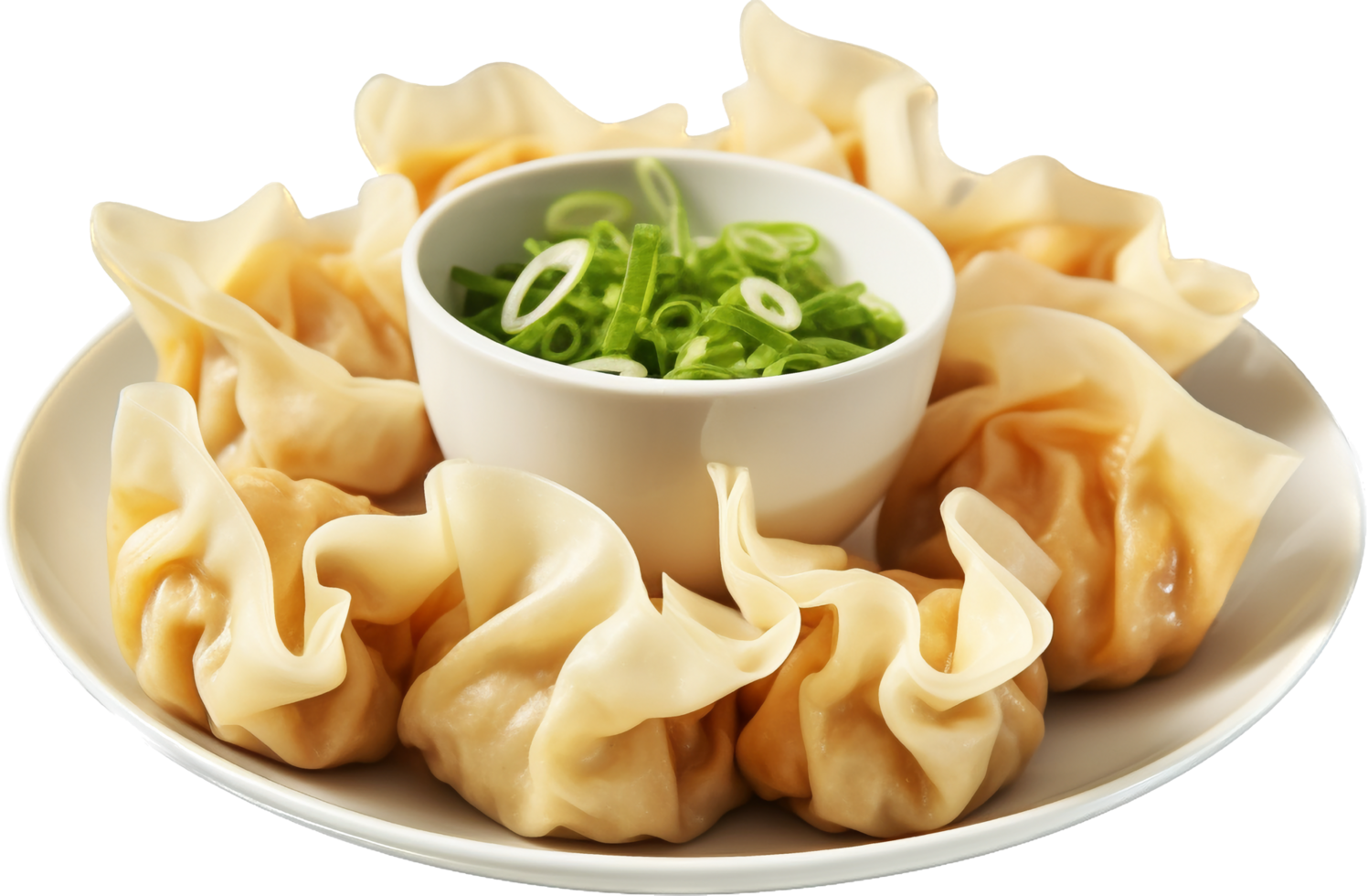 Wonton png with AI generated.