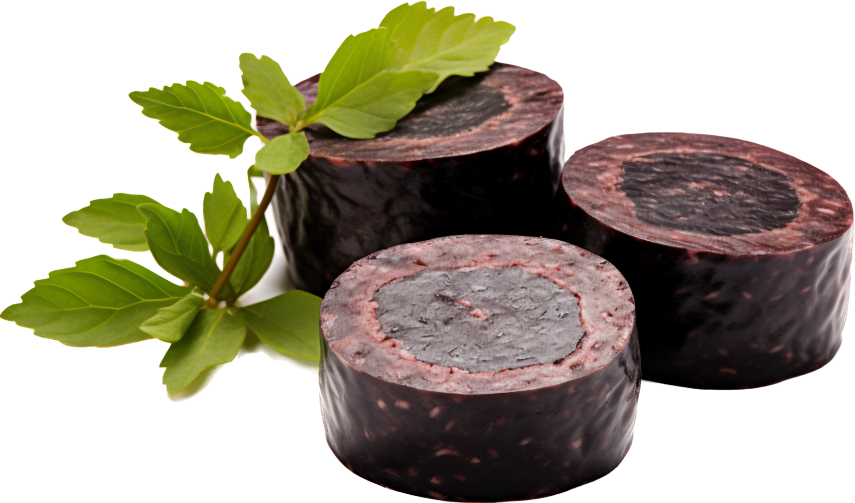 Black pudding png with AI generated.