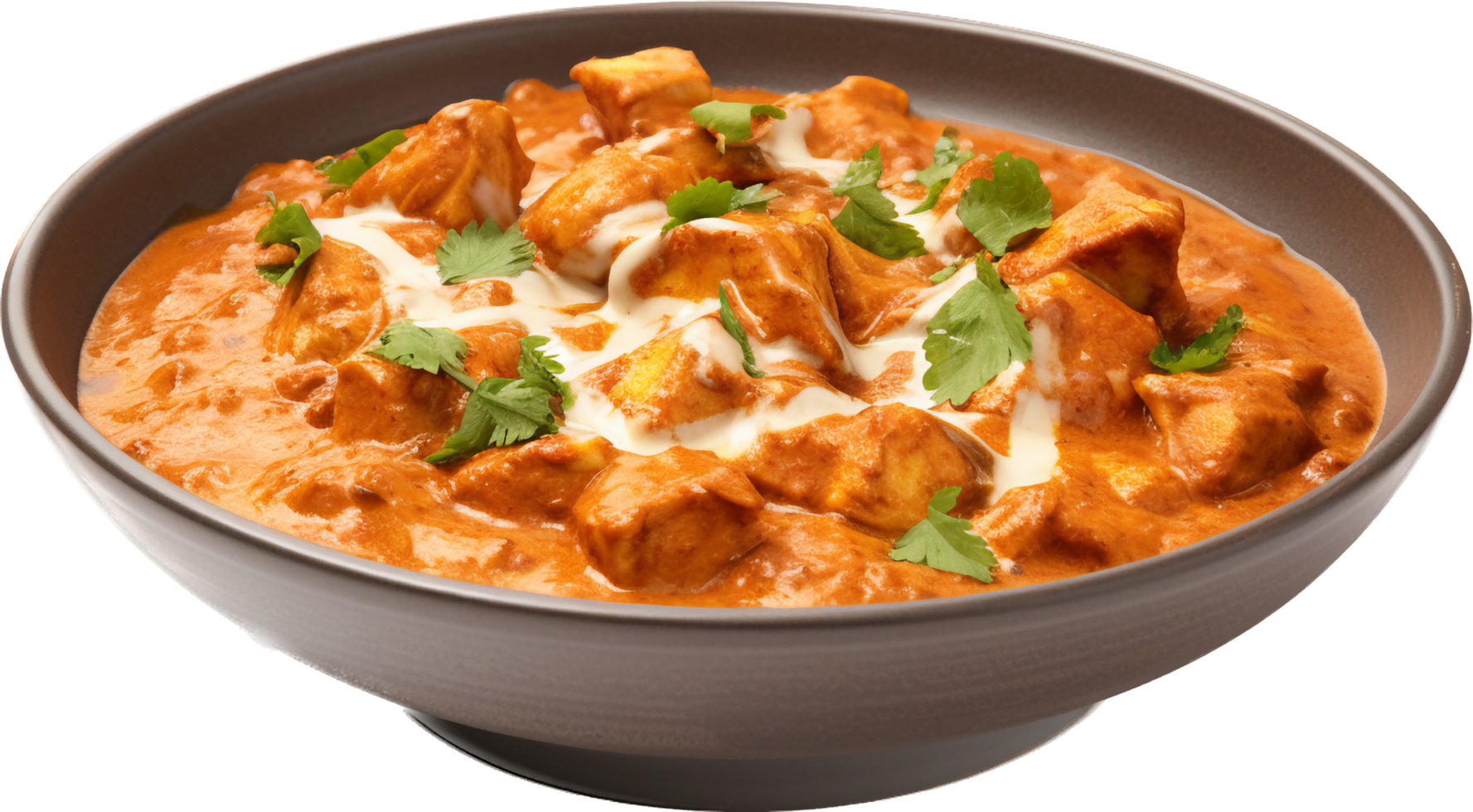 Chicken makhani png with AI generated.