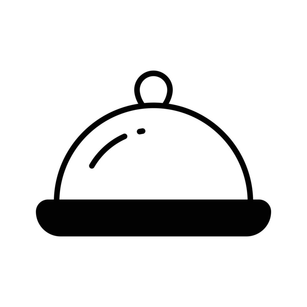 Food service vector design in modern style, cloche icon easy to use and download