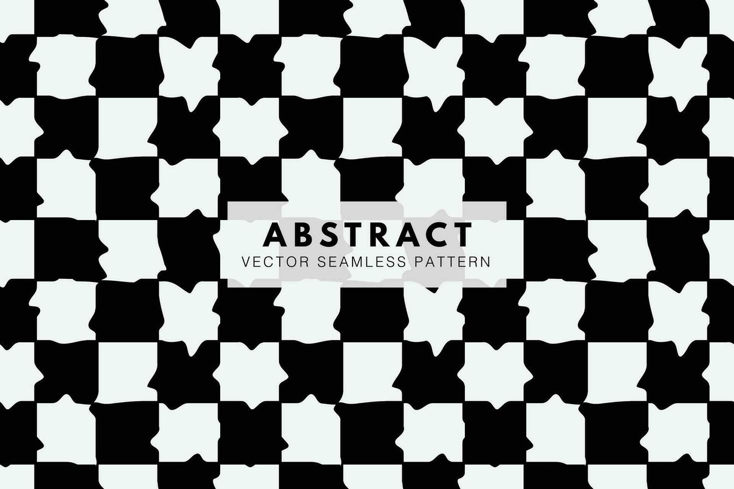 Distorted checkered seamless repeat vector abstract pattern