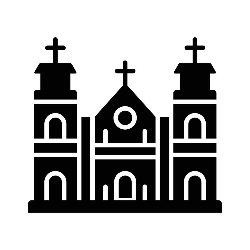 A cathedral building vector design in modern style, easy to use and download