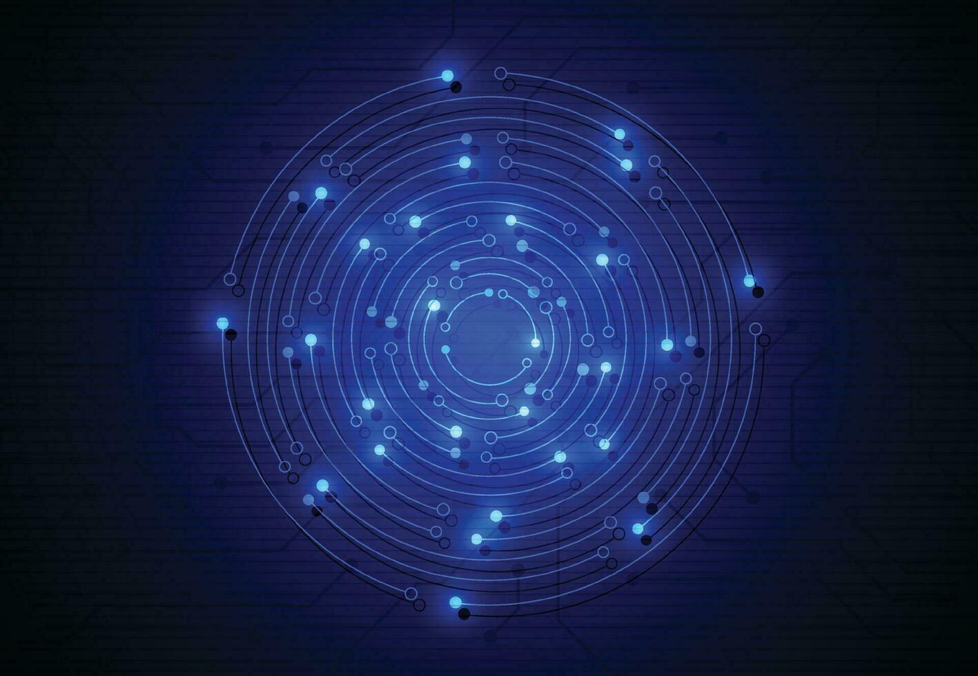 Abstract background with technology circuit board texture. Artificial intelligence electronic board. Communication and engineering concept. Vector illustration